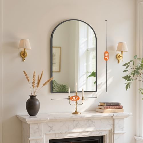 Sweetcrispy 22"x30" Arched Bathroom Mirror, Bathroom Mirrors - Image 2