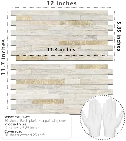 STICKGOO 20 Sheets Peel and Stick Backsplash Tile, Stick on Backsplash - Image 6