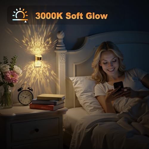 JandCase Night Lights Plug into Wall, 2 Pack Star Projector Night Light - Image 5