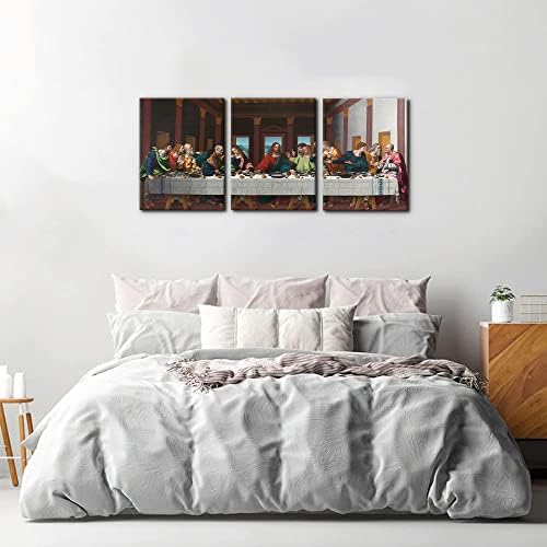 The Last Supper Painting Prints on Canvas Last Supper Wall Art Decor - Image 3