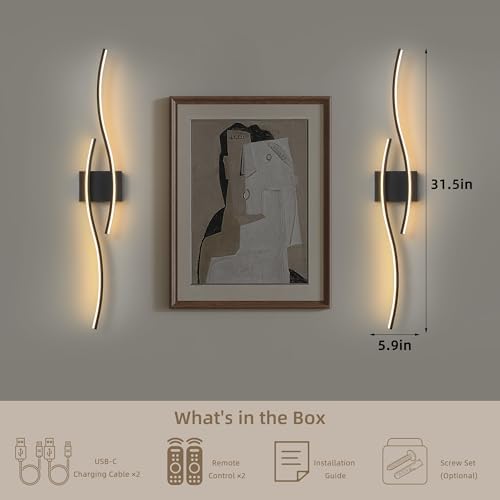 Wireless Wall Sconces Set of Two - Image 7