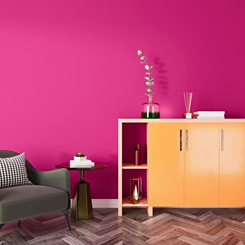LACHEERY 15.8"x276" Bright Pink Wallpaper Stick and Peel Girls Bedroom Hot Pink - Image 3