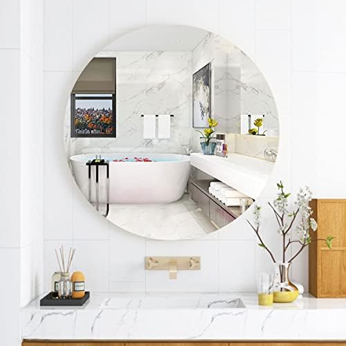 12 inch Glass Round Wall Mirror, Decorative Circle Mirror - Image 5