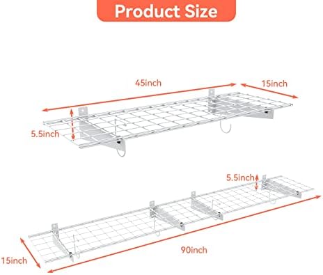 TORACK 2-Pack Garage Wall Shelves - Image 3