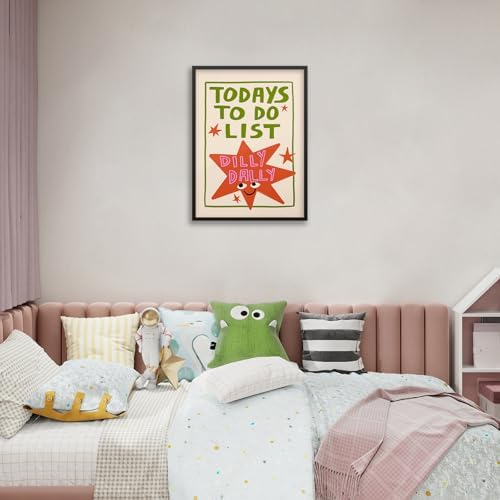 Colorful Cute Star Wall Art Fashion Fun Quote Canvas Posters Minimalist Today's - Image 5