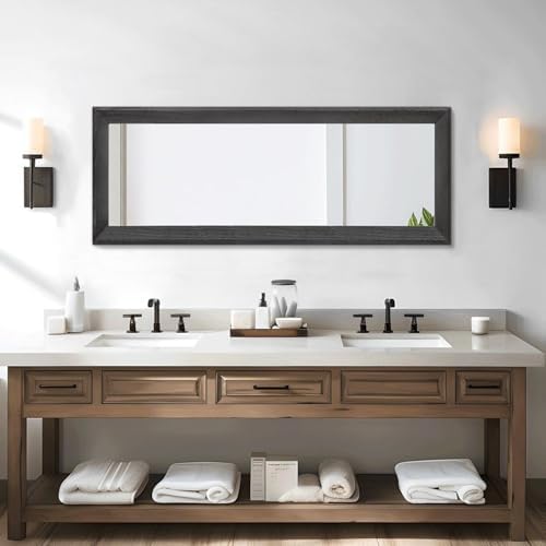 AAZZKANG Full Length Mirror Rectangle Wood Framed Large 43"x14" - Image 5