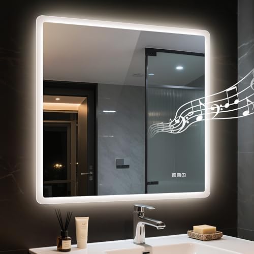 STARLEAD 36"x36" LED Bathroom Mirror by STARLEAD