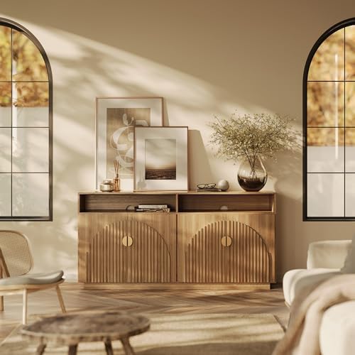 BELLEZE Stacked 65" TV Stand & Entertainment Centers by BELLEZE