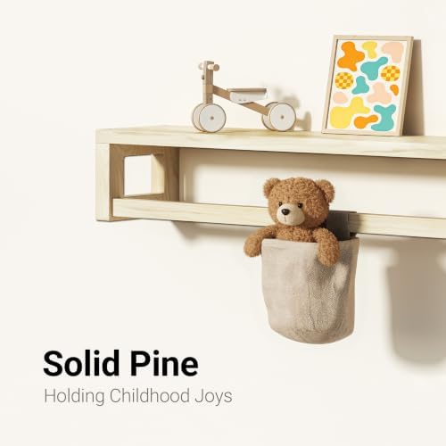 3Pack Solid Wood Floating Shelves - Image 5