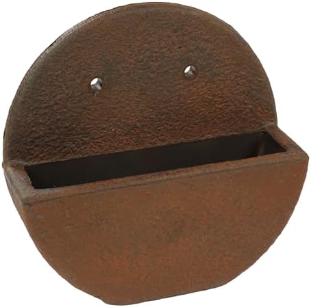 Sunnydaze 12-Inch Round Polyresin Wall Planter - Image 4
