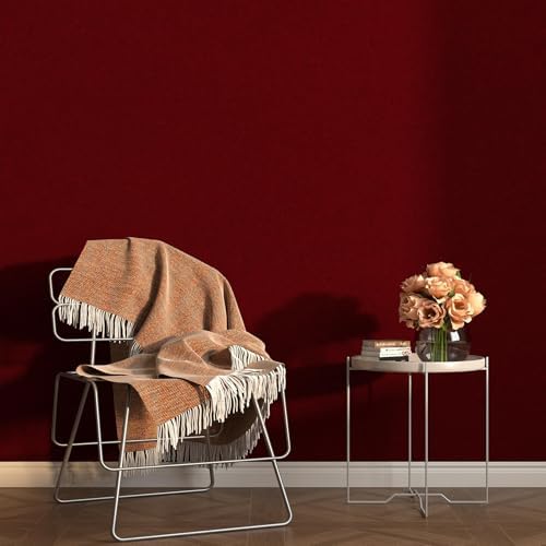 Maroon Velvet Fabric Wallpaper Peel and Stick Red Self Adhesive Felt Drawer - Image 5