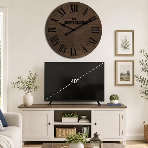 ARTPOWER 35.5” Extra Large Giant Farmhouse Wall Clock - Image 4