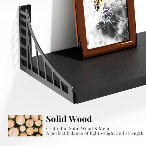 SRIWATANA Black Bridge Floating Shelves - Image 6