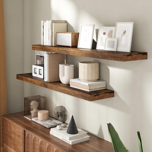 48 Inch Floating shelves for Wall, 8 Inch Deep, Invisible Brackets - Image 2