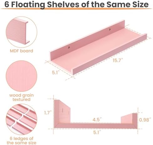 upsimples Floating Shelves for Wall Decor and Storage - Image 3