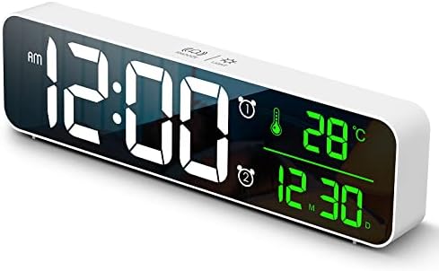 Digital Clock, Clock for Bedroom, Clocks for Living Room Decor, Desk Table Clock by Abovsare