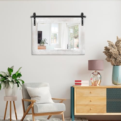 AAZZKANG Large Barn Door Mirror - Image 6