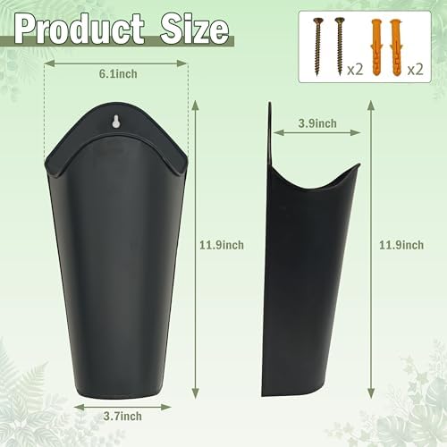 12 Inches Galvanized Wall Planters - Image 2