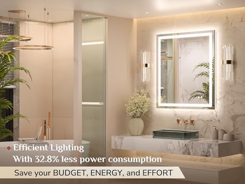 Keonjinn 30x36 Inch LED Bathroom Mirror - Image 2