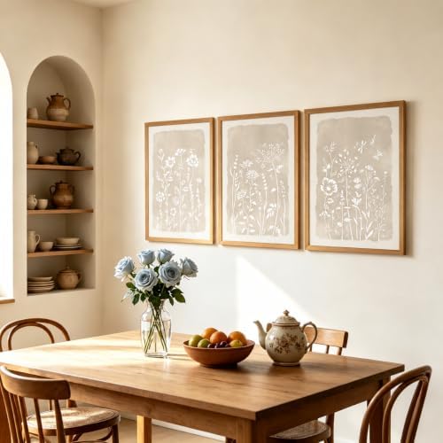 Neutral Floral Wall Art Set of 3 - Image 7