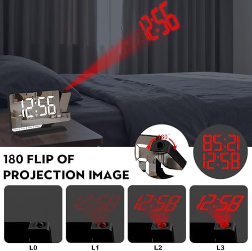 SZELAM Digital Clock, Alarm Clock Bedside - Image 2