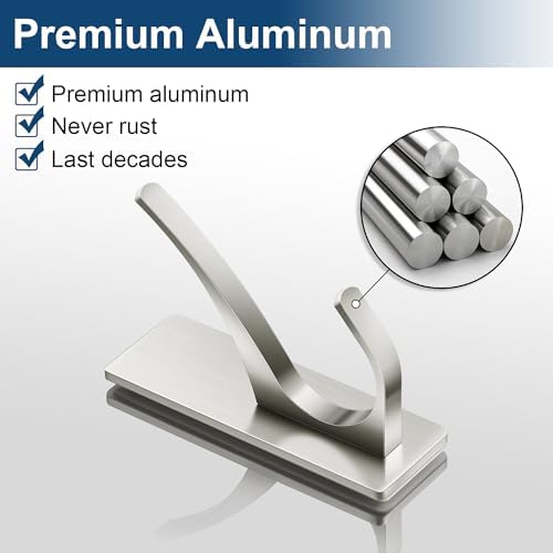 10 Pack Self Adhesive Towel Hooks: Extra Strong 13LB, Stainless Hook - Image 5