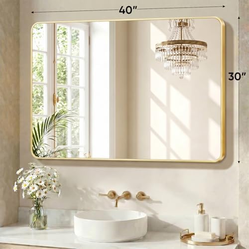 Sweetcrispy Bathroom Wall Mirror, Vanity Mirrors - Image 2