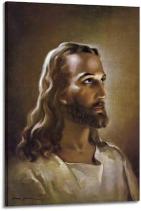 Warner Sallman Head of Christ Jesus Painter Work Posters Modern Classroom by Unknown