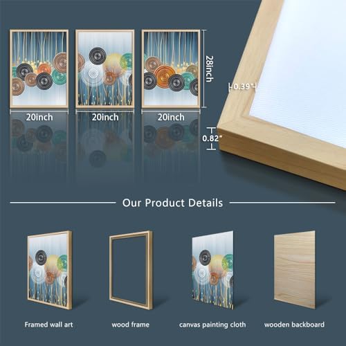 Natural Wood Framed Art Set - Image 6