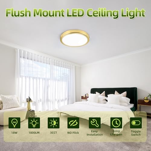 hykolity 9 Inch Selectable CCT LED Round Flat Panel Light - Image 3
