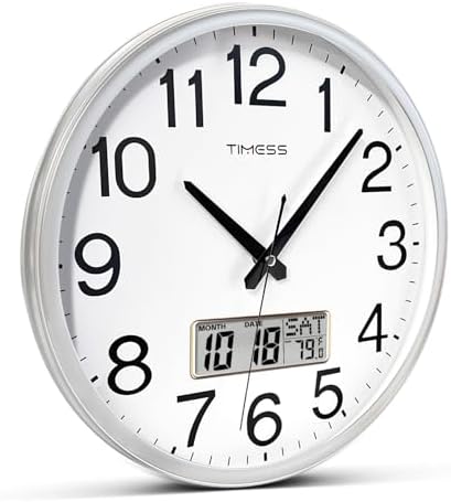 TIMESS 11-Inch Silent Non-Ticking Analog Wall Clock - Image 4