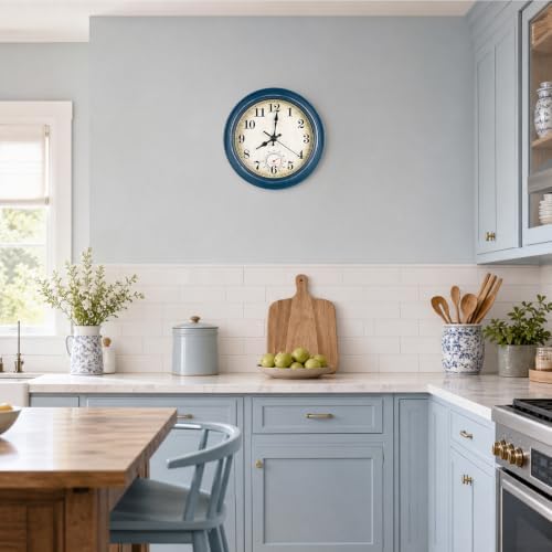 Wall Clock Battery Operated Silent Small Rustic Wall Clocks - Image 5