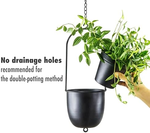 Metal Hanging Planters Set of 2 - Image 6