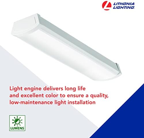 Lithonia Lighting 2' Low-Profile LED Wraparound Light Fixture - Image 3