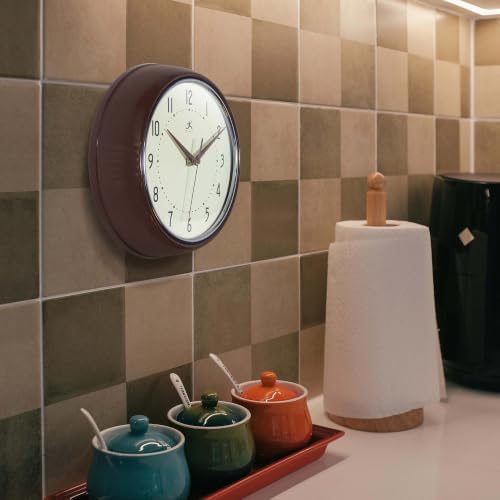 Infinity Instruments Retro Round Metal Wall Clock - Image 2