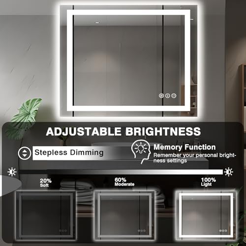 EchosLife 40"x36" LED Bathroom Vanity Mirrors - Image 5