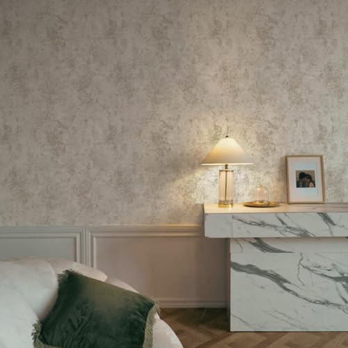 Tempaper Metallic Pearl Distressed Gold Leaf Removable Peel and Stick Wallpaper - Image 5