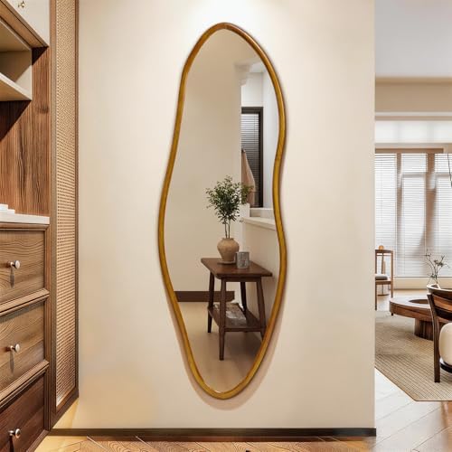 Irregular Full Length Mirror, Large Asymmetrical Wall Mounted Mirror - Image 5