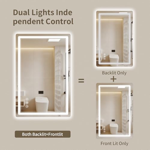24"x32" LED Bathroom Mirror - Image 2
