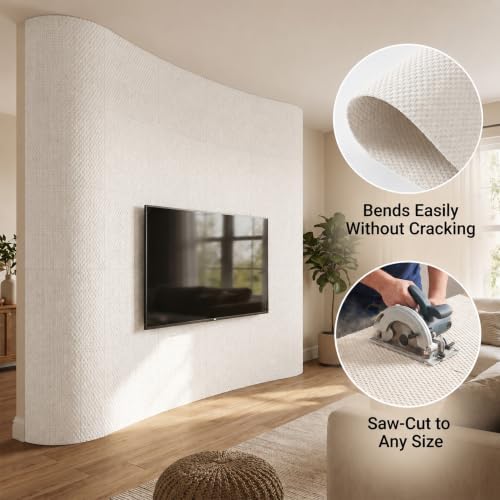 VooBang 8-Pack 3D Wall Panels, Quartz Sand Mixed Material, Bendable & Cut-Free - Image 3