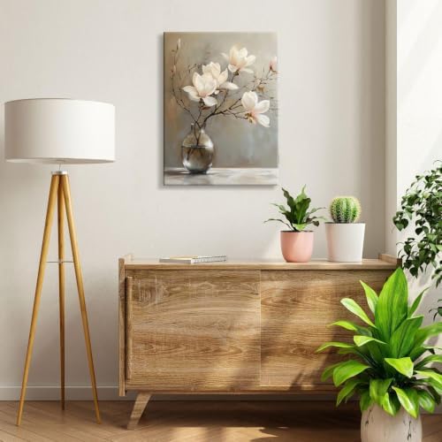 daktenn Floral Canvas Wall Art Bathroom Wall Art Pictures Wall Decor Home Decor - Image 5