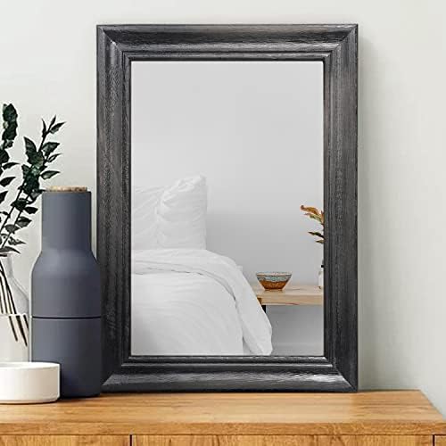 Mirrors for Wall with Black Wood Frame Large 26"x18" Rectangular Hanging by Unknown