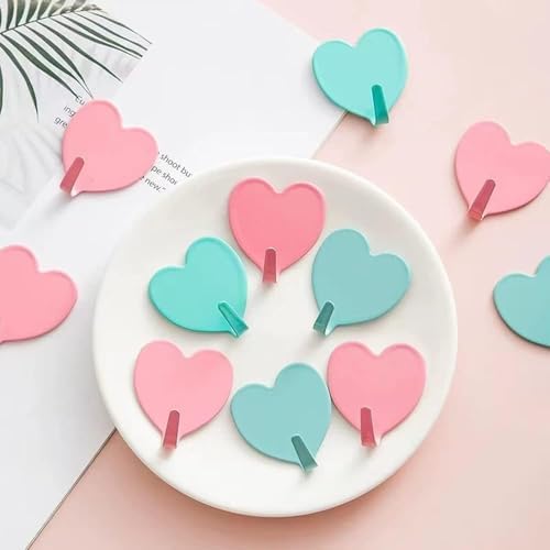 JtmyAota 6 Pack Heart Wall Hooks, Kawaii Room Decor Hooks - Image 6