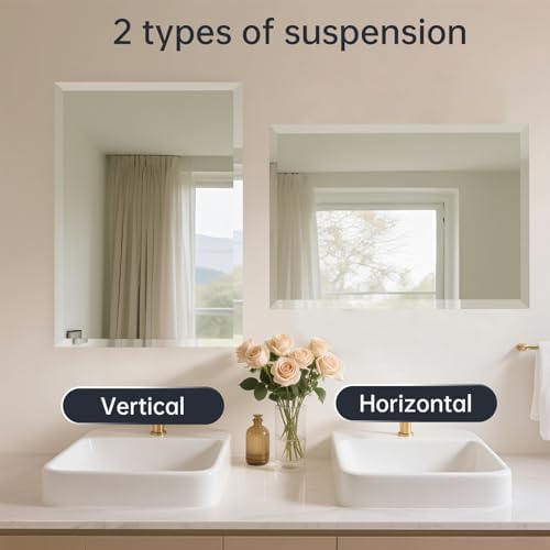 24x32 Inch Frameless Wall Mirror - Image 5