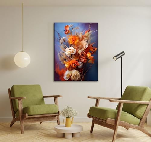 CHTEXA Boho Dried Flower Canvas Wall Art, 3 Piece Gallery Wrapped - Image 6