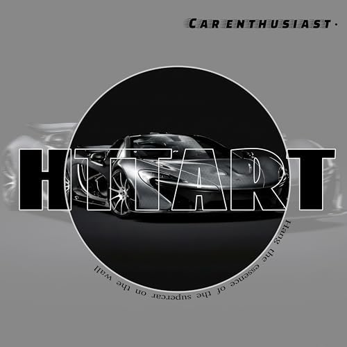 HTTART Car Posters Set of 6, Vintage Car Wall Art, Supercar Aesthetic Prints - Image 6