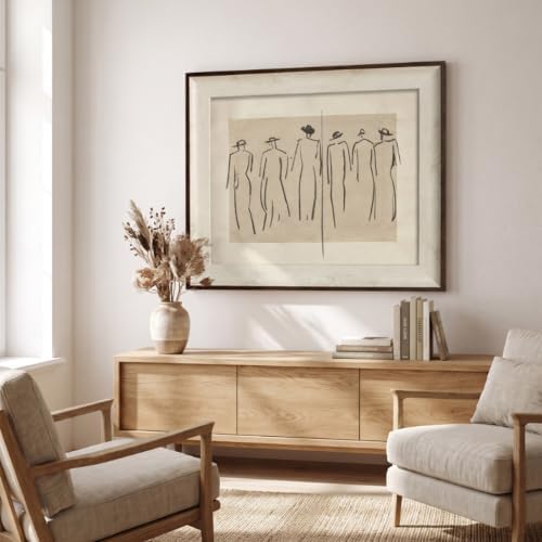 razliubit Abstract People Wall Art Prints, Replaceable Framed Vintage Wall - Image 6