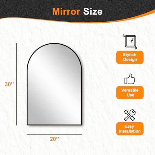 Delma Arched Bathroom Mirror - Image 5
