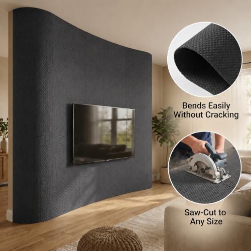 VooBang 8-Pack 3D Wall Panels, Quartz Sand Mixed Material, Bendable & Cut-Free - Image 3