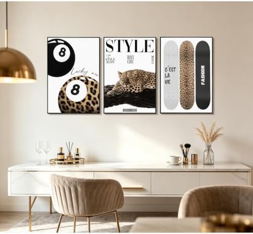 Cheetah Wall Art Leopard Room Decor Pictures Aesthetic Poster Trendy Prints - Image 6